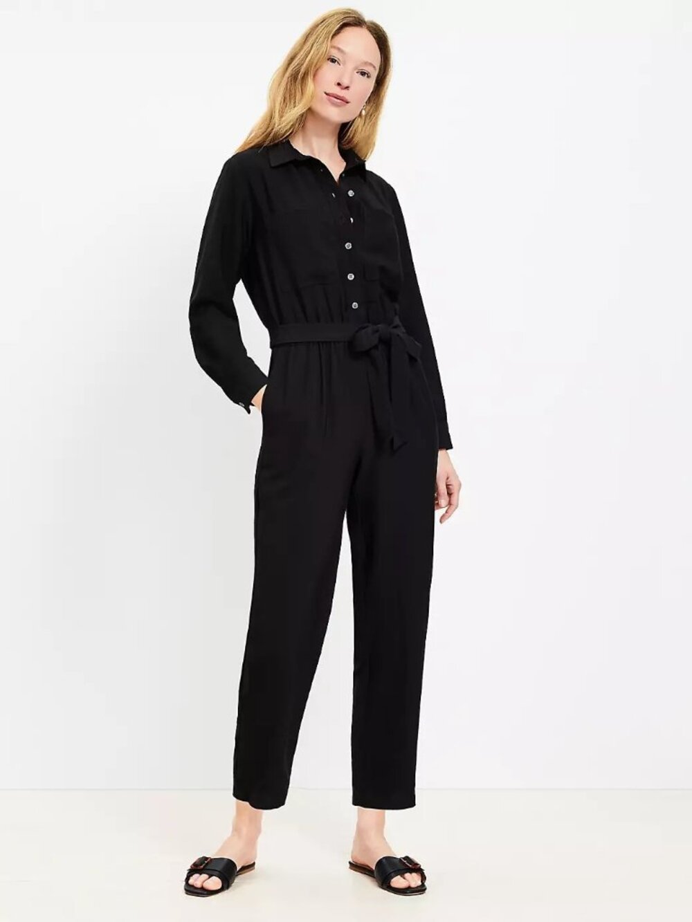 Black Cotton Jumpsuit